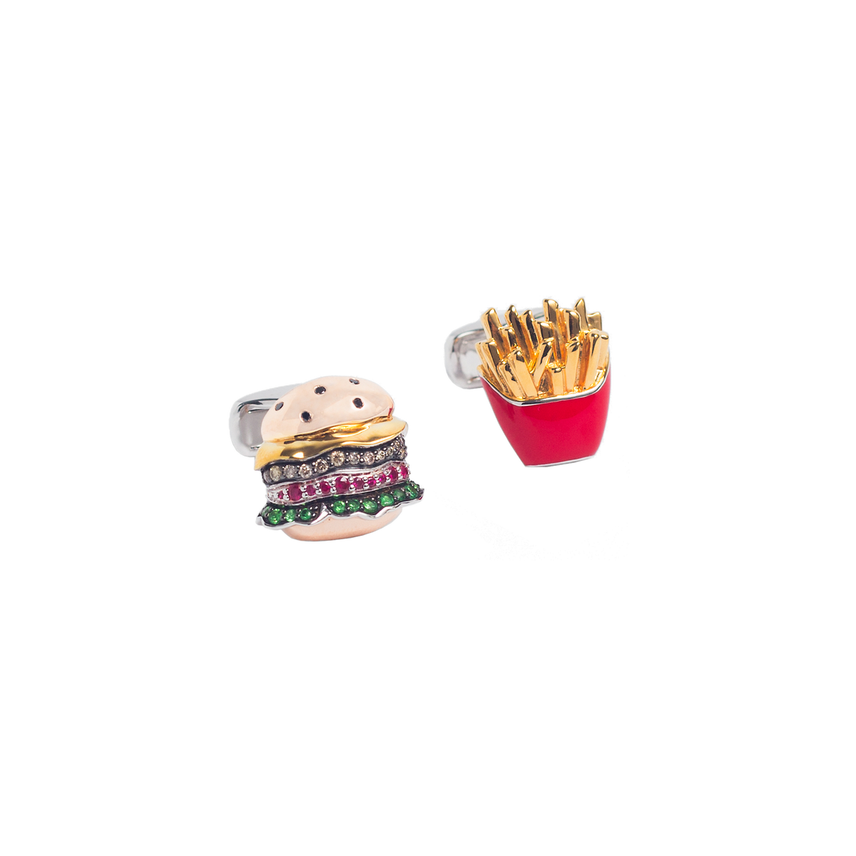 Burger & Fries Cufflinks