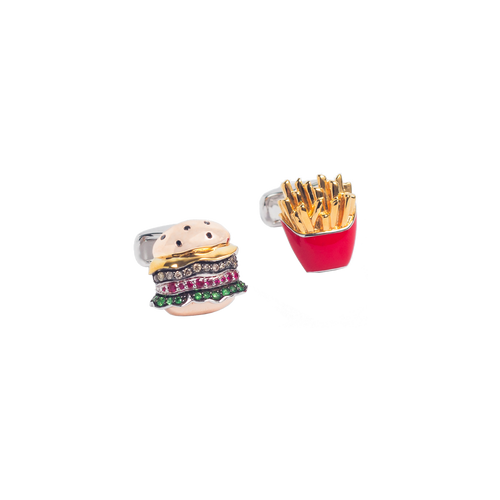 Burger & Fries Cufflinks